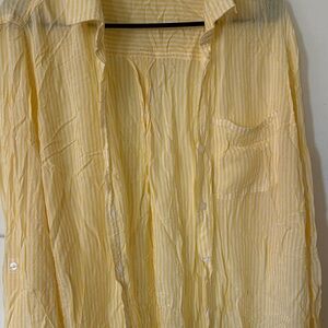 Yellow Striped women’s Shirt